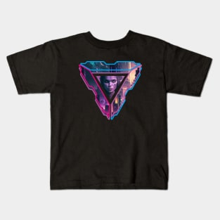 SF Triangle - Futuristic Design Kids T-Shirt